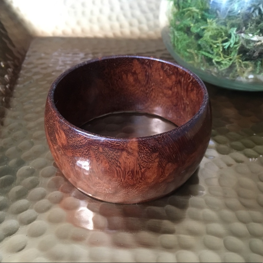 Artisan Wooden Bangle Bracelet